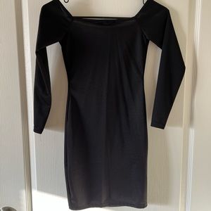 Navy Blue Long sleeved Bodycon Mini